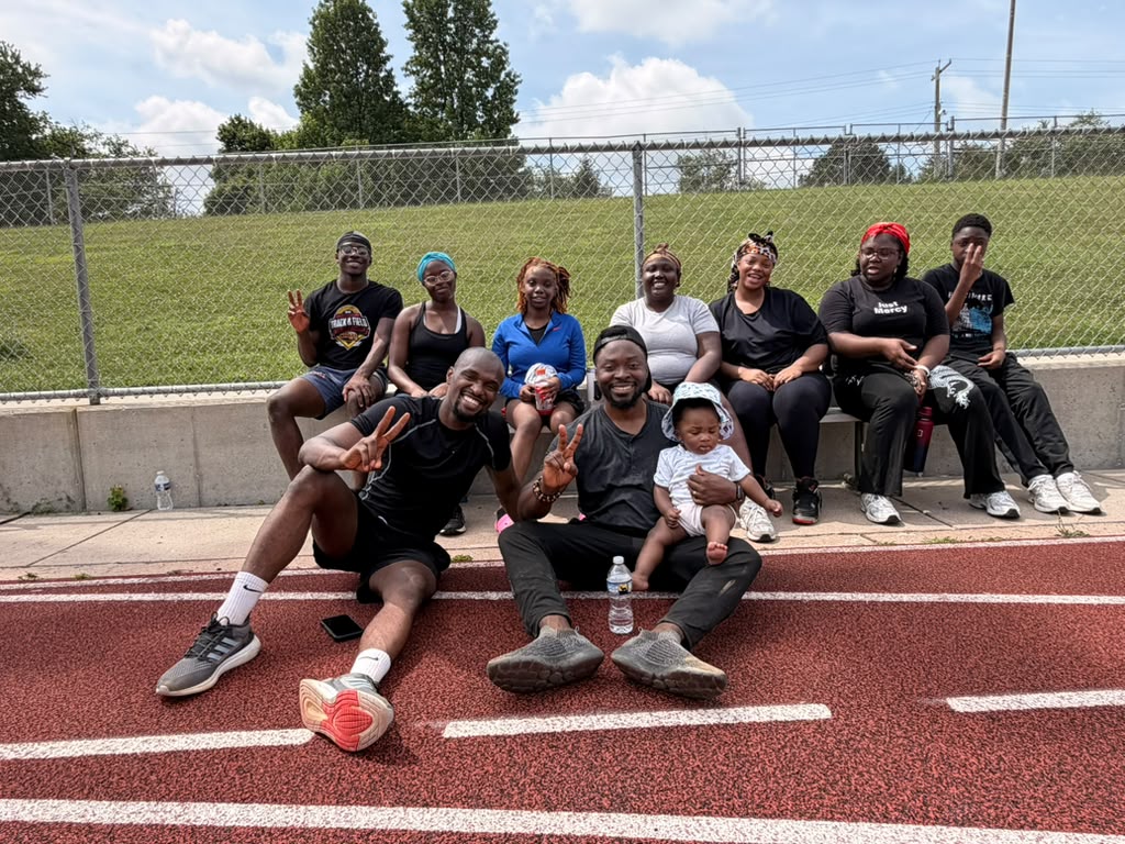 Youth at the church track and field day